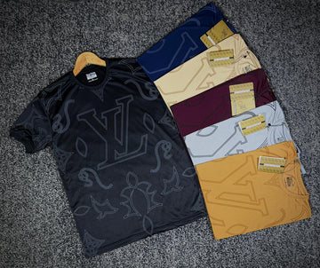 AJ Half Bazu China Interlock T-Shirt – Grip Sleeve Design