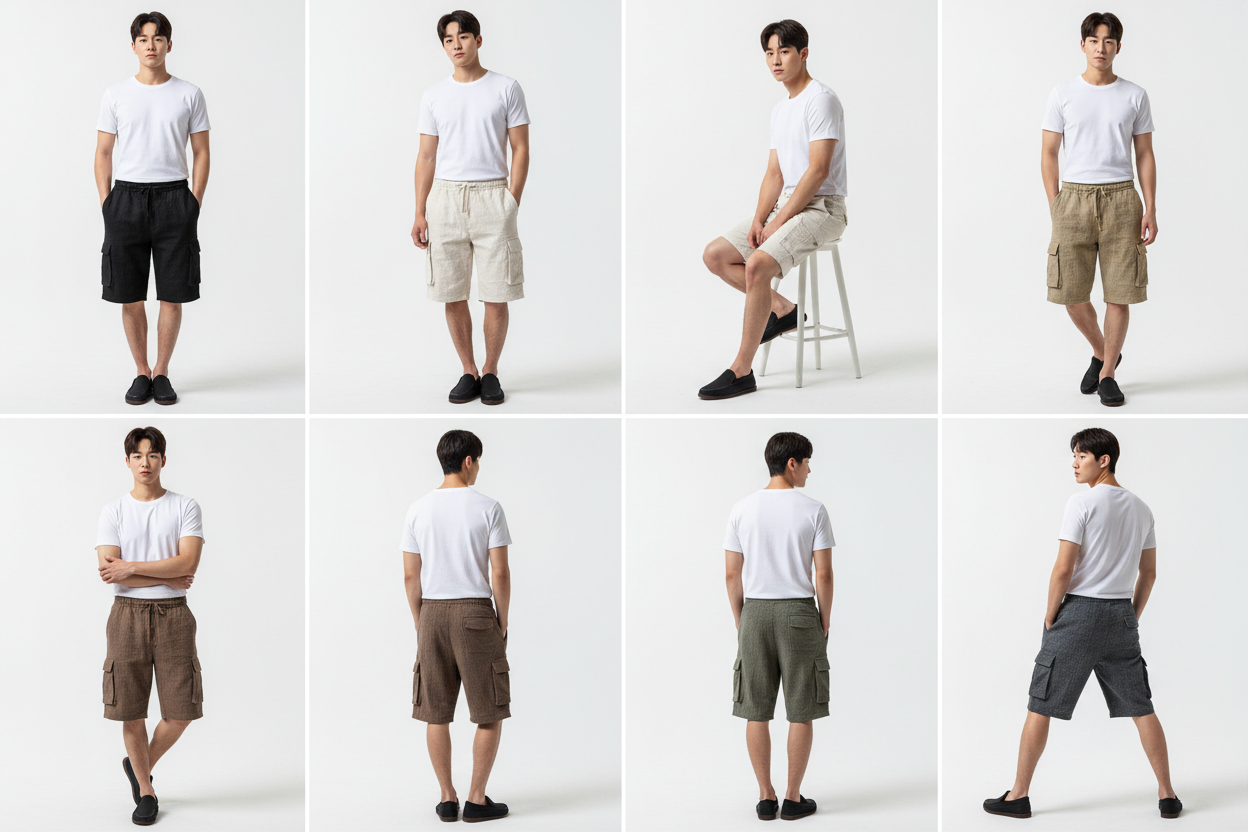 6 Colors 6 Models 6 Poses