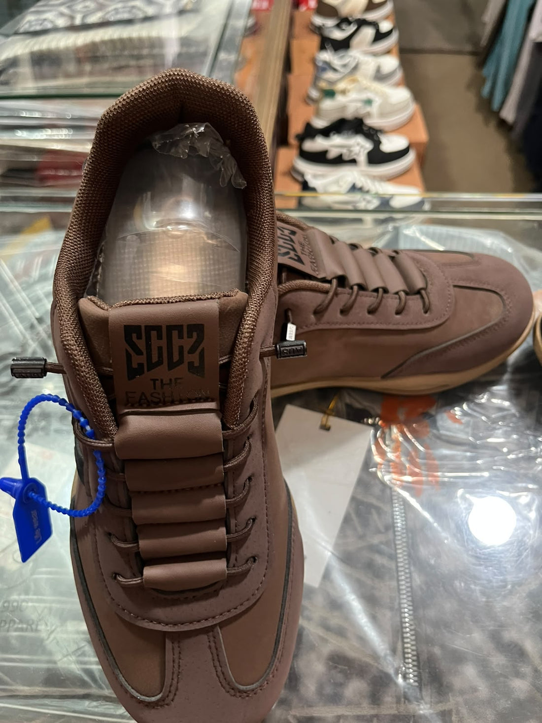 AJ Collection AX – Brown Flat Casual Sneakers SQ