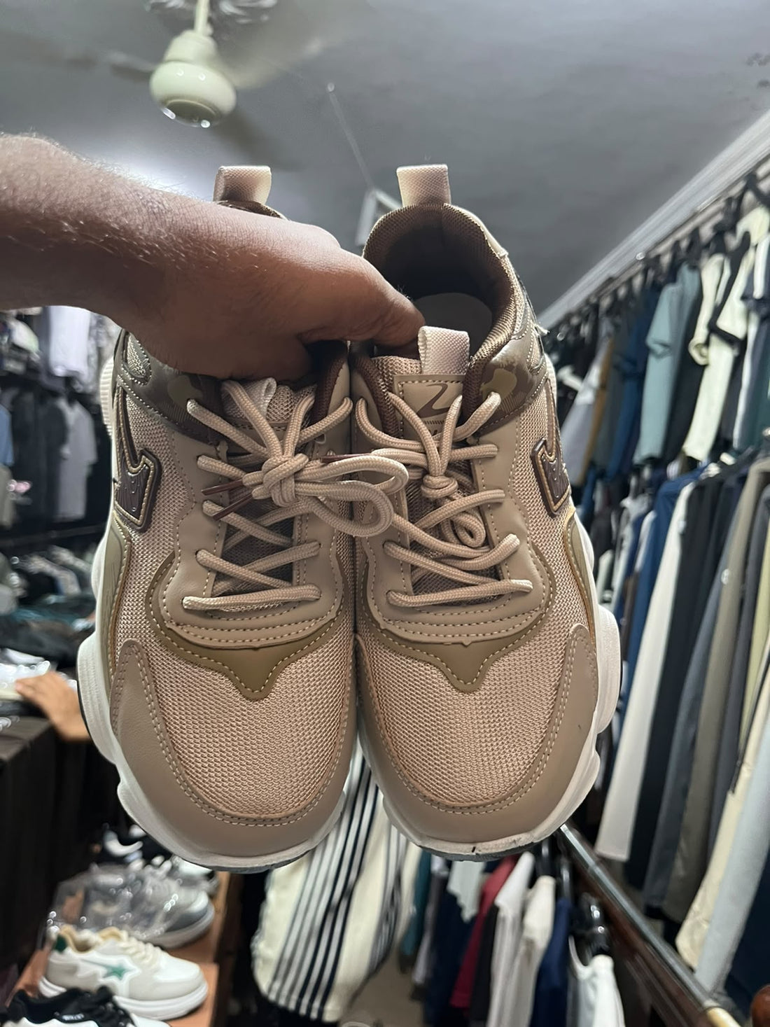 AJ Collection ARROW – Beige & Brown Sports Sneakers 8537