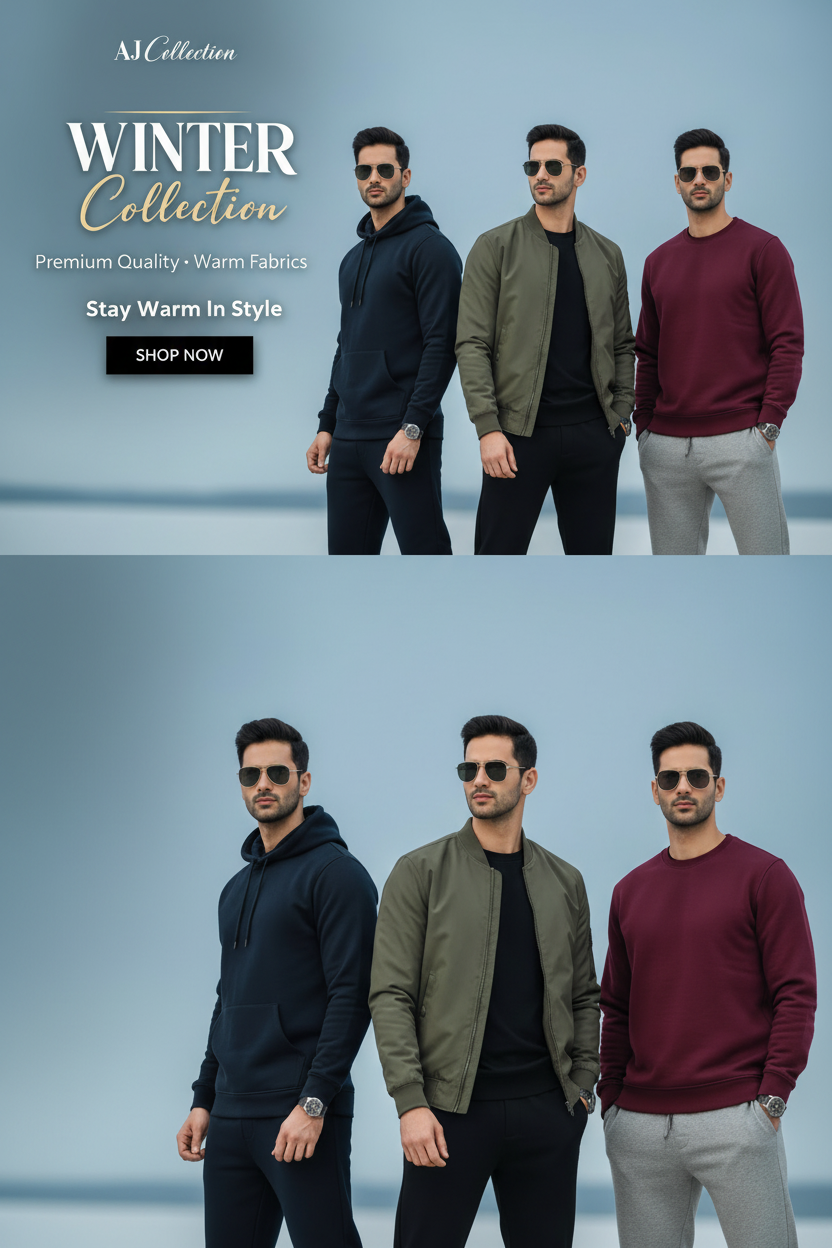 AJ Collection Winter 3-Style Mobile Banner
