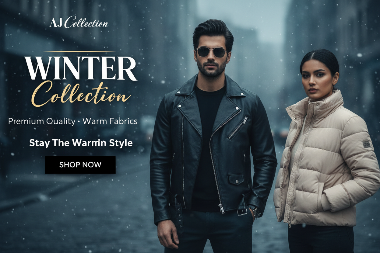 AJ Collection Winter Biker & Puffer Banner