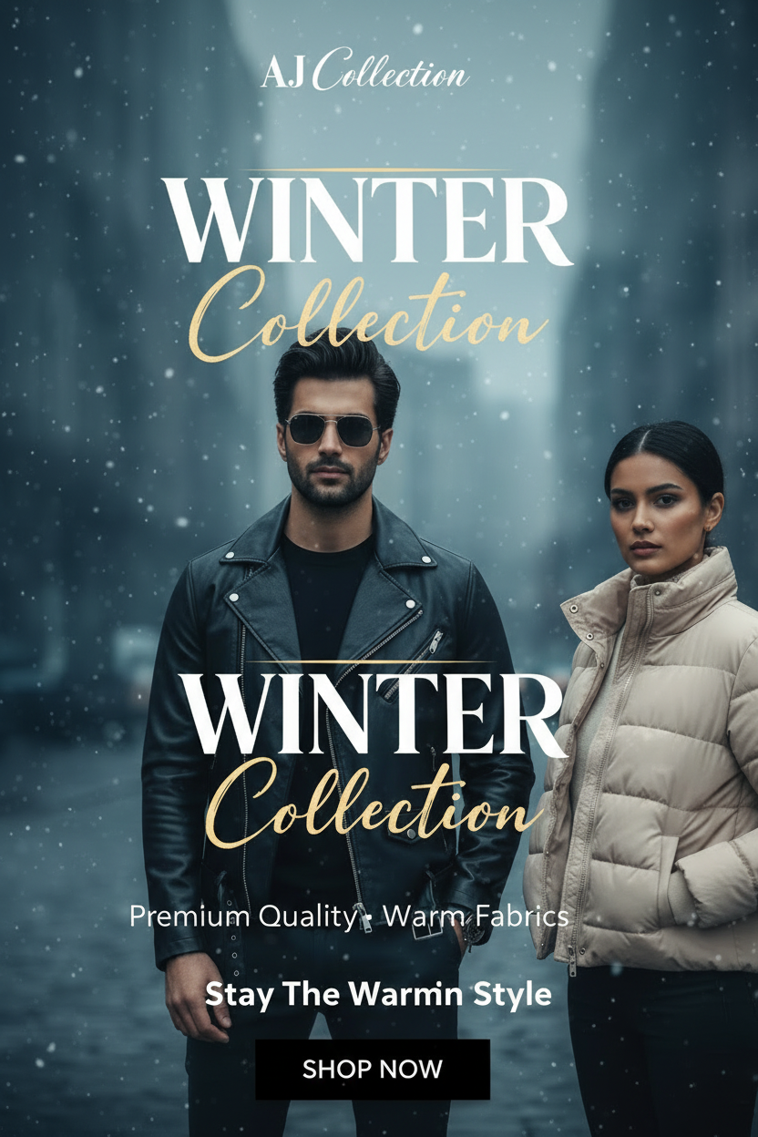 AJ Collection Winter Biker & Puffer Mobile Banner