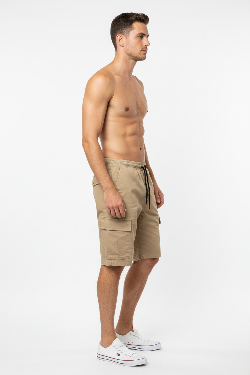 Beige Cargo Niker