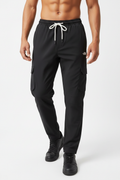 Black Cargo Pants on Model