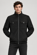 Black jacket model shot