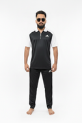 Black White Tracksuit Front