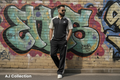 Black White Tracksuit Graffiti Poster