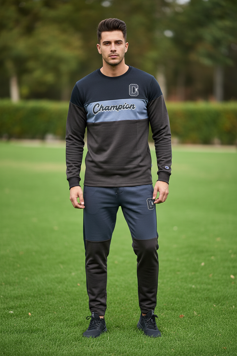 Charcoal Grey Champion Tracksuit