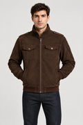 Chocolate jacket model shot