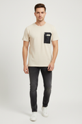 Cream Tee on Model