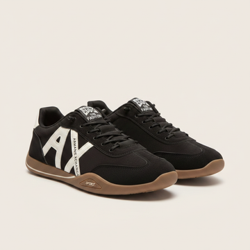 AJ Collection AX – Black Flat Casual Sneakers SQ
