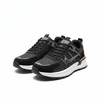 AJ Collection Comfort Flex – Black & White Sports Sneakers7611