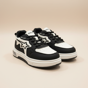 AJ Collection STAR – White & black Casual Sneakers 8310