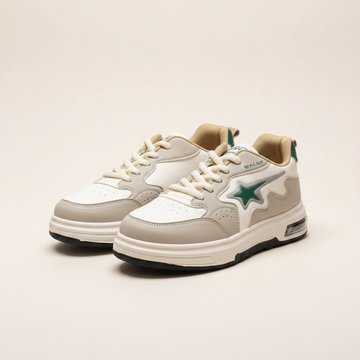 AJ Collection STAR – Off-White & Beige Casual Sneakers 8310