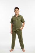 Kids Olive Green Co-ord Set