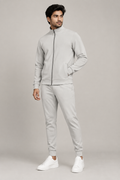 Light grey scuba tracksuit on male model