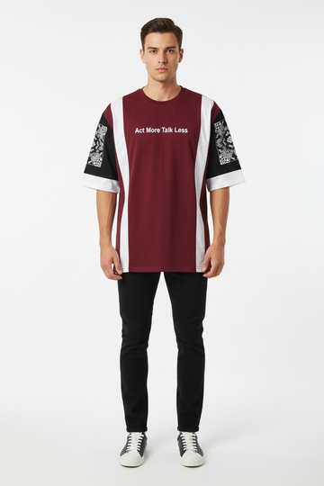 Maroon Paisley Sleeve