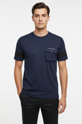 Navy Blue Balmain Double Pocket
