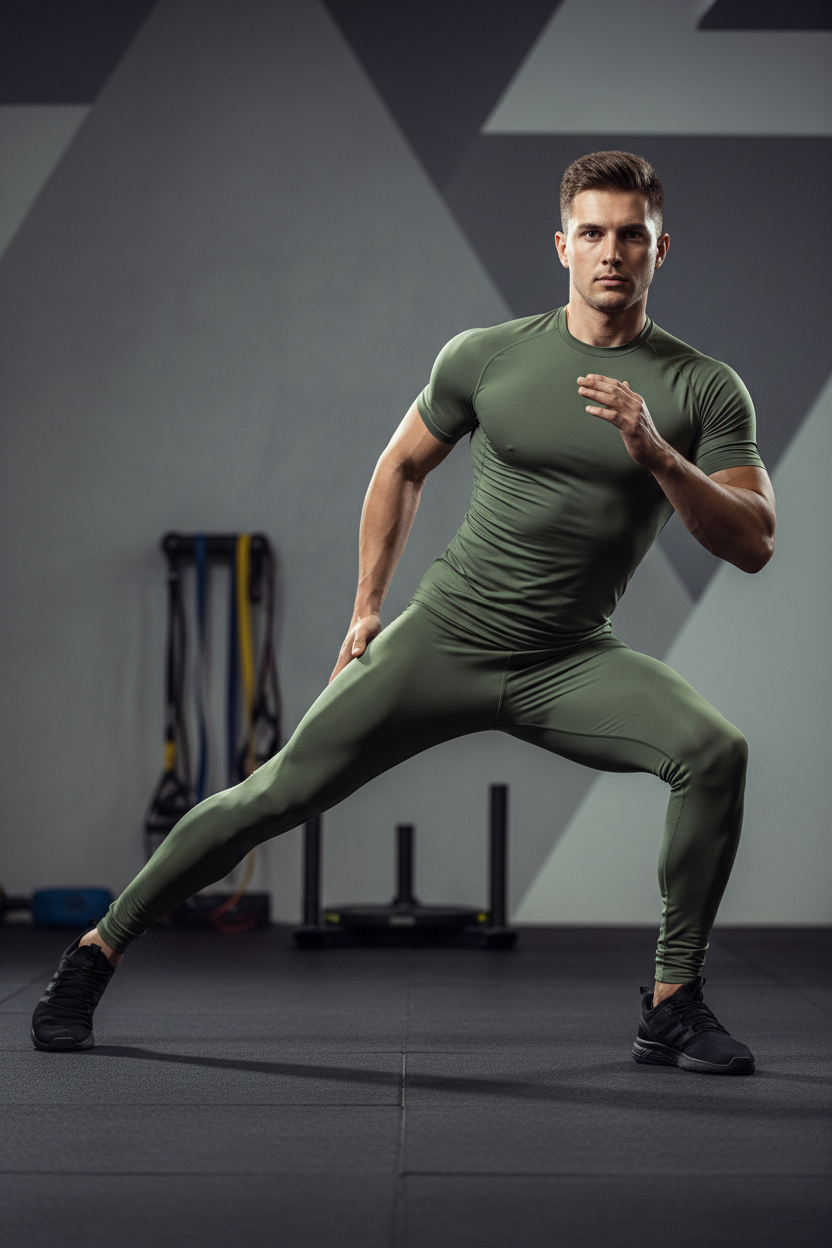 Grey Lycra Sport Trouser - Outdoor