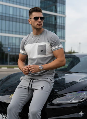 AJ One pocket fashion track suit for summer