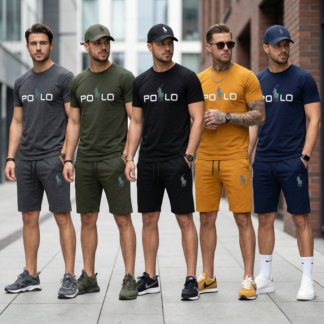 AJ Cotton Jersey Half short track set for summer